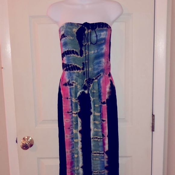 Angie Pants - ANGIE strapless stretch jumpsuit